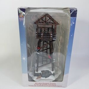 2002 Lemax Carole‎ Towne Wooden Ranger Tower